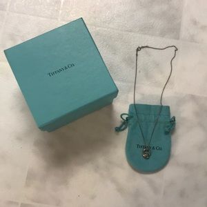 Authentic Tiffany Silver Crescent Necklace